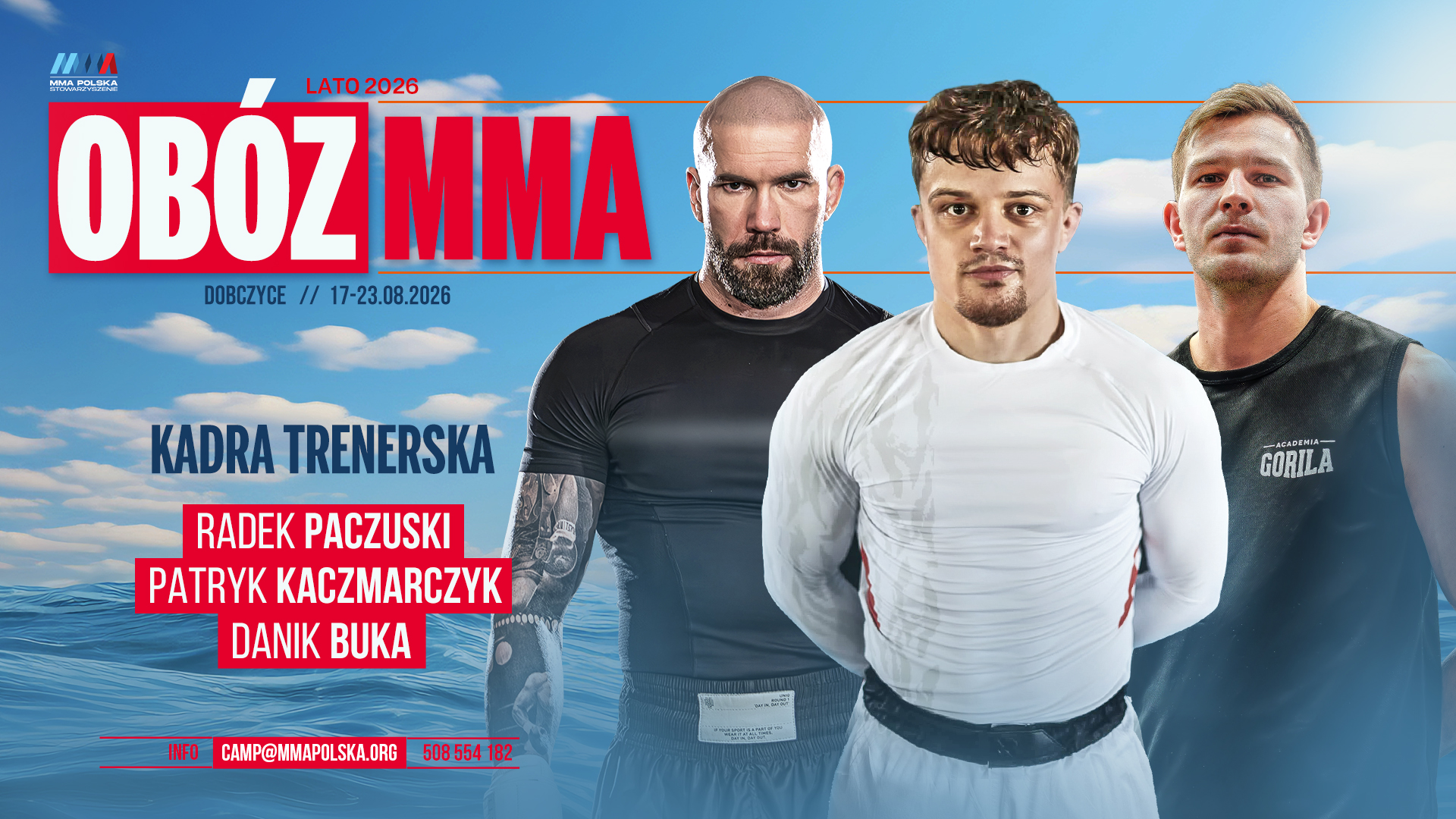 Obóz MMA Lato 2026 - Dobczyce